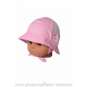 Dievčenský klobúčik ružový s výšivkou